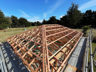 Pearson Built - top of house frame