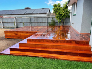 pearson built - backyard deck