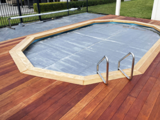 pearson built - backyard pool deck